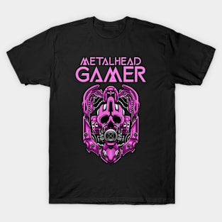 Metalhead Gamer Pink T-Shirt